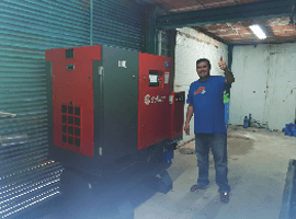 sollant Integrated Screw Compressor For Laser Cutting Machine In Brazil