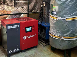 sollant screw air compressor for refinery