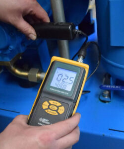 Air compressor vibration test