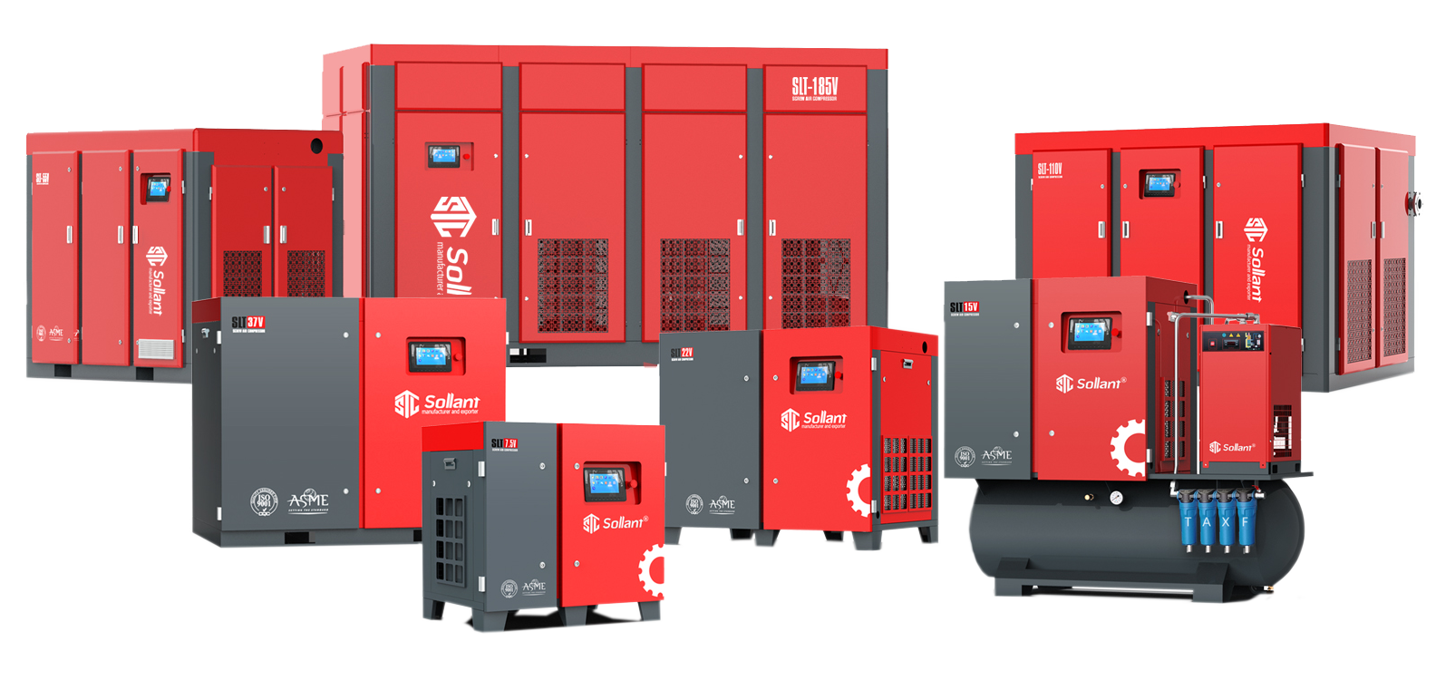 Sollant industrial screw compressor