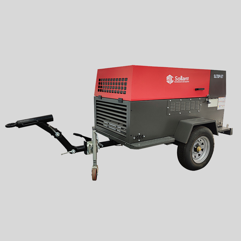 sollant portable diesel air compressor